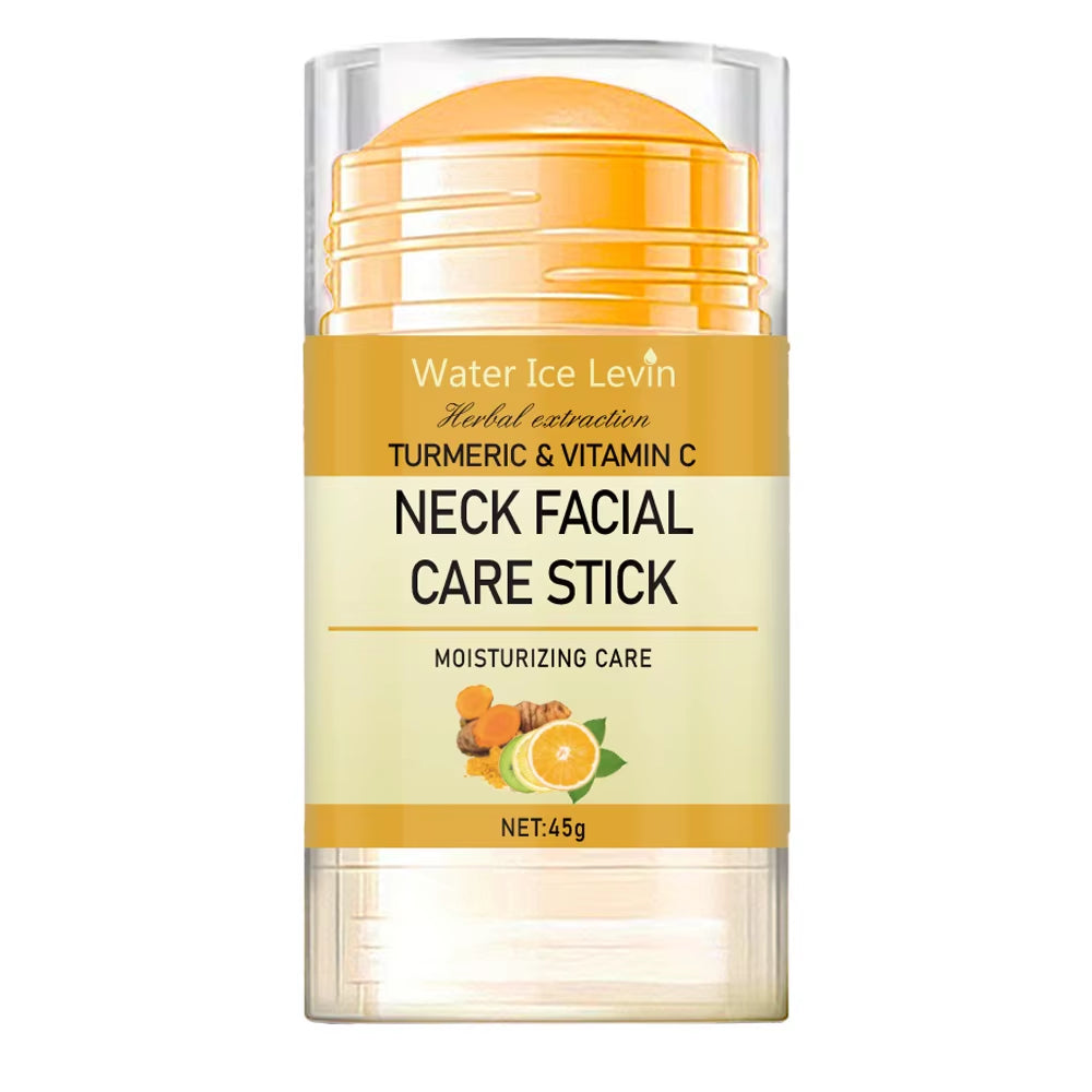 Turmeric & Vitamin C Neck Care Stick, Moisturizes with Herbal Extracts for Smooth, Glowing, Elastic Neck Skin